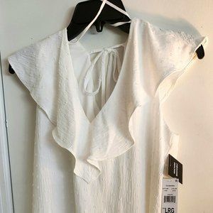 52seven white summer dress size LRG